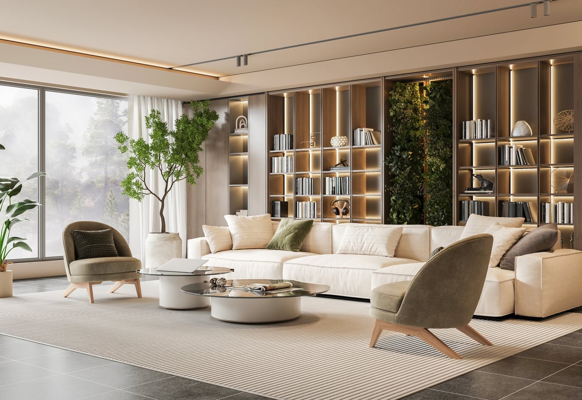 Luxury vacation rental interior